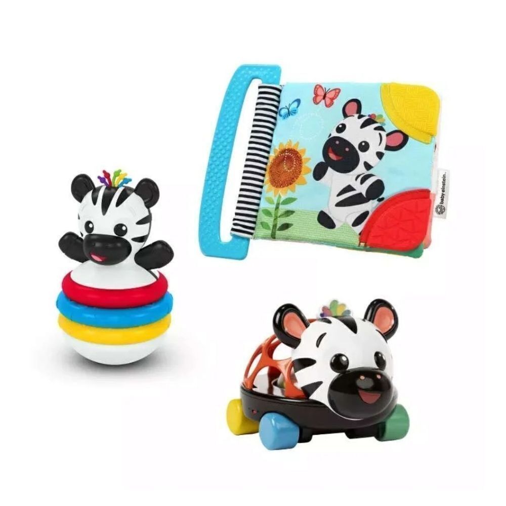 New Baby Einstein Zen the Zebra 3-Piece Gift Set - Picture 2 of 3